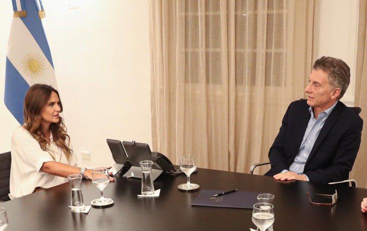 Amalia Granata y Mauricio Macri
