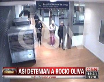 VIDEO: Así fue la detención de Rocío Oliva en Ezeiza