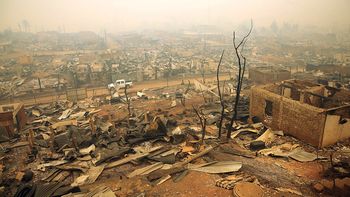 Santa Olga, devastada Santa Olga, devastada