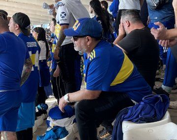 ¿Diego estuvo alentando a Boca en Córdoba? La foto del clon que es viral
