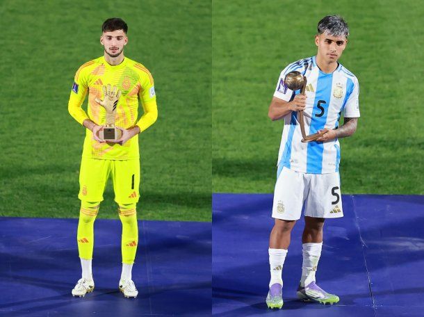 Milton Delgado y Santino Barbi, los dos futbolistas destacados de la Selección Argentina en el Mundial Sub-20