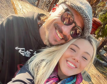 Daniel Osvaldo y su pareja