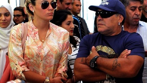 Rocío Oliva y Diego Maradona