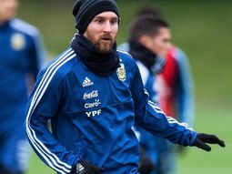 Messi entrenando en la gira de marzo previa al Mundial de Rusia 2018 Messi entrenando en la gira de marzo previa al Mundial de Rusia 2018