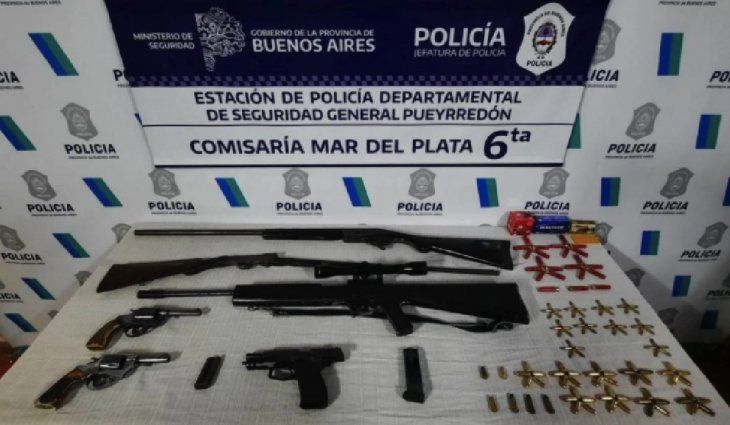 Mar del Plata: detuvieron a un hombre por golpear a su hija y le descubrieron un arsenal en la casa