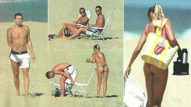 Gago y su mujer, rockeros en Punta del Este: mimos, descanso en la playa ¡y lomazos al sol!