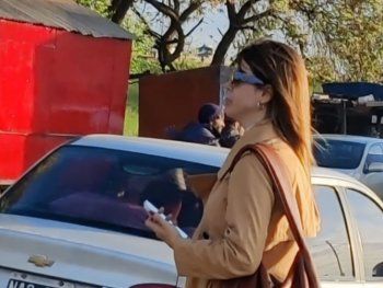 Marianela Mirra fue vista entrando al penal de Ezeiza para visitar a Alperovich