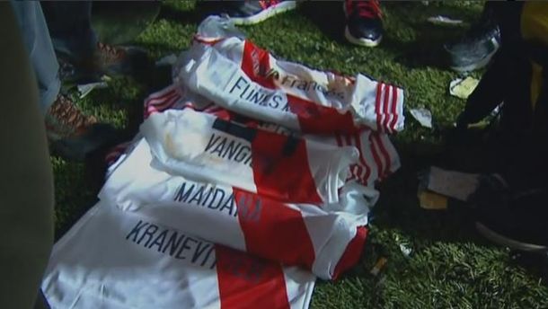 Una fiscal solicitó las camisetas de los jugadores de River agredidos