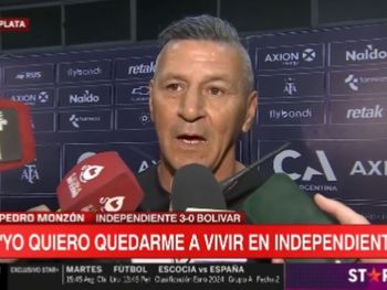 Monzón luego del triunfo de Independiente: No quiero dirigir Primera y quedarme sin trabajo