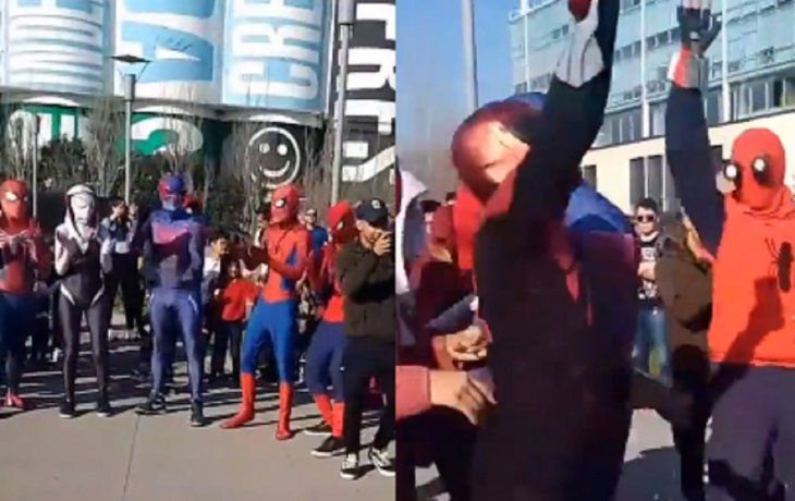 Viral: el pogo de spider-man al ritmo de Jijiji que es furor en las redes sociales