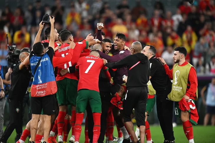 Marruecos vs Espa&ntilde;a en Octavos de Final en el Mundial Qatar 2022.