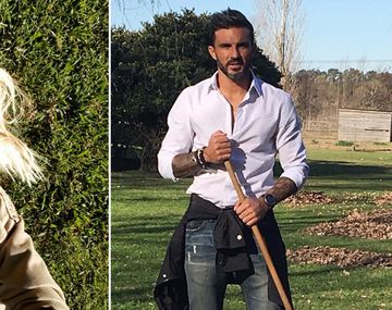 Nicole y Cubero en su día de campo familiar