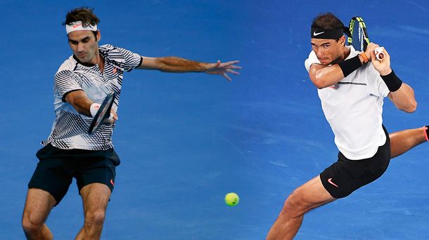Nadal y Federer en la final del Abierto de Australia