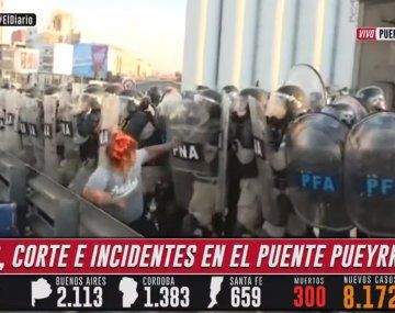 Corte en Puente Pueyrredón: hubo incidentes y detenidos