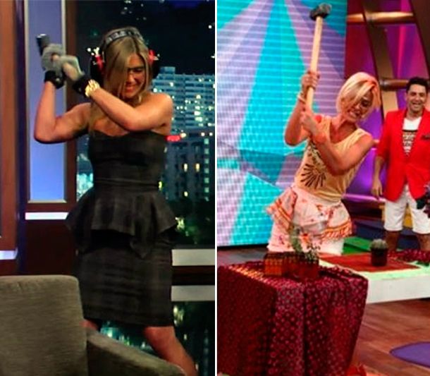 Eugenia Tobal se copió” del ataque de furia de Jennifer Aniston