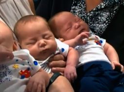 Lotería genética:  mujer dio a luz a trillizos idénticos