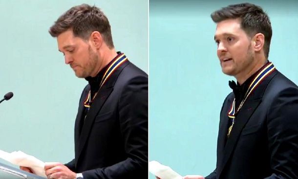 Michael Bublé en su primera aparición pública tras casi 9 meses