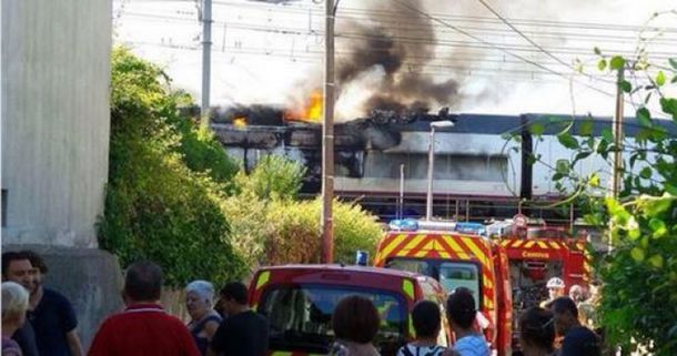 Evacuaron un tren español por incendio: al menos 10 heridos leves