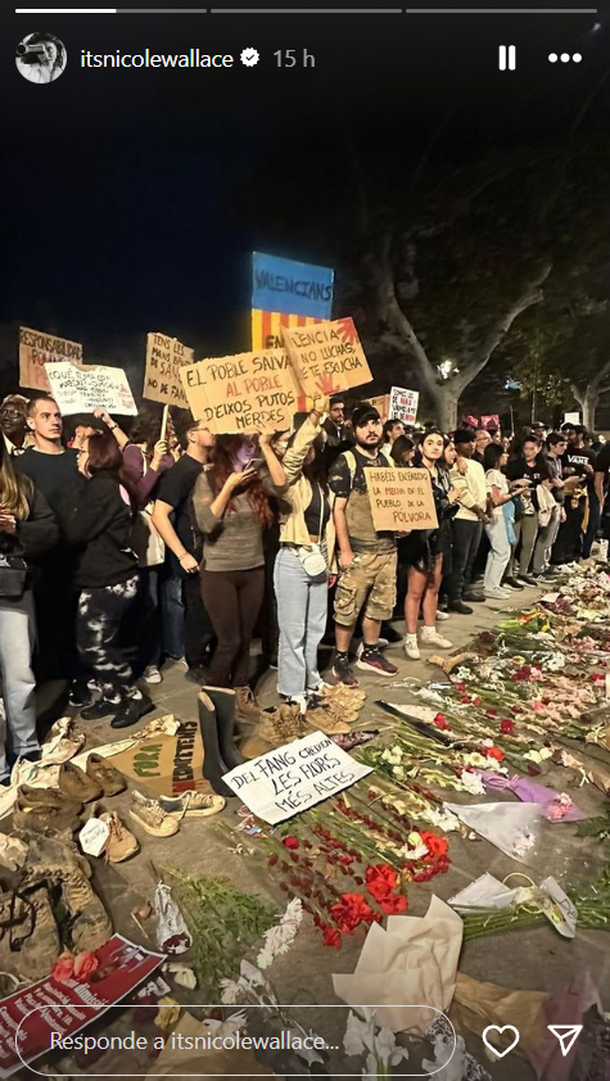 Nicole Wallace en el reclamo de los valencianos. Nicole Wallace en el reclamo de los valencianos.