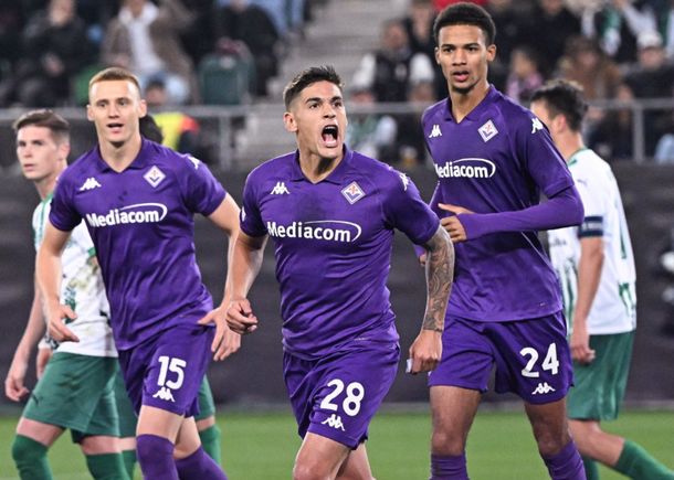 Martínez Quarta convirtió en el triunfo de la Fiorentina ante St. Gallen