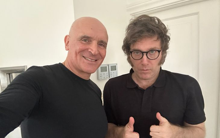 José Luis Espert junto a Javier Milei. José Luis Espert junto a Javier Milei.