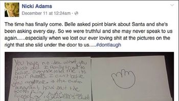 mira la carta de una furiosa nena que se entero que papa noel son sus padres mira la carta de una furiosa nena que se entero que papa noel son sus padres