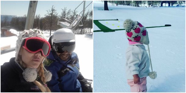 Las vacaciones de Nicole Neumann en la nieve