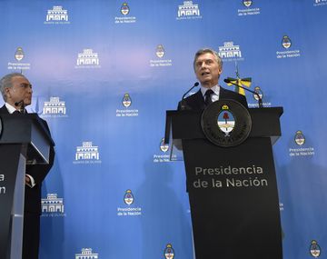 Michel Temer y Mauricio Macri en la Quinta de Olivos.