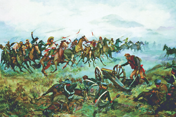 En 1846 las tropas estadounidenses ocupan la entonces ciudad mexicana de Los Angeles.