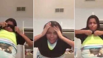 Joven se puso cien camisetas. Captura de pantalla de YouTube. Joven se puso cien camisetas. Captura de pantalla de YouTube.