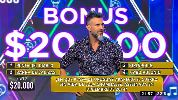 Un programa de TV usó al crimen de Lola Chomnalez como pregunta de una trivia