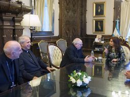 cristina kirchner recibio en casa de gobierno a la cupula de la iglesia cristina kirchner recibio en casa de gobierno a la cupula de la iglesia