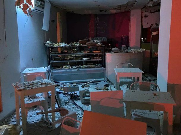 Impresionante explosión e incendio en una pastelería de Tandil