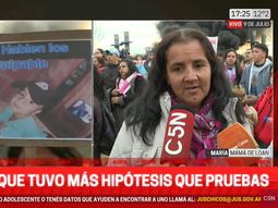 Habló la mamá de Loan en medio de los incidentes en la caravana: Devuelvan a mi hijo