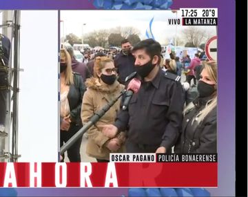 Habló el policía que se trepó a una torre: Fue espontáneo