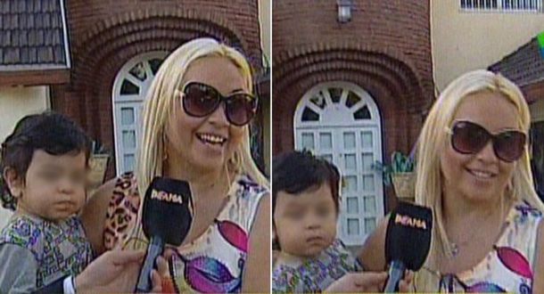 Otra provocación de Ojeda: mostró la intimidad de su casa y a su hijo