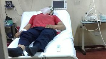 Uno de los bomberos que está internado en el hospital Mercante de José C. Paz Uno de los bomberos que está internado en el hospital Mercante de José C. Paz