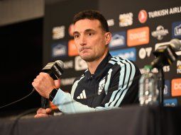 Lionel Scaloni en la conferencia de prensa tras el amistoso ante Islandia. Lionel Scaloni en la conferencia de prensa tras el amistoso ante Islandia.
