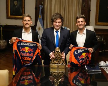 Javier Milei recibió a Luciano Benavides