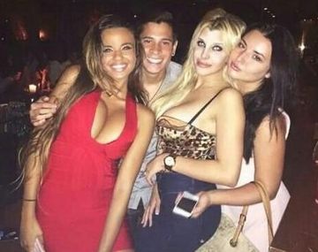 Charlotte Caniggia y un ex de River