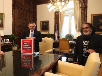 Alberto recibió a Liz Solari por el acuerdo porcino con China