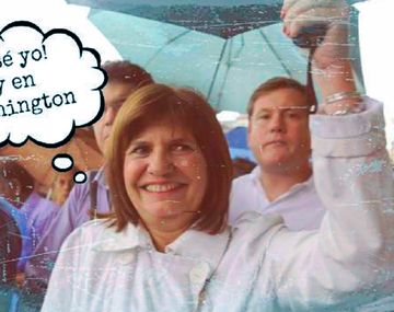 Patricia Bullrich se fue a Washington y las burlas estallaron en Twitter