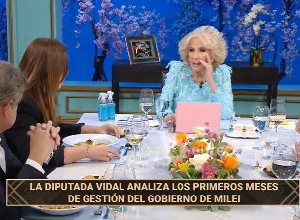 Mirtha Legrand cruzó a María Eugenia Vidal por defender la gestión de Javier Milei