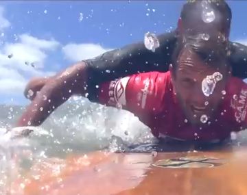 Pentacampeón del surf argentino fue descalificado pero por un notable acto