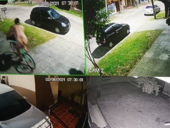 Encontró un hombre desnudo andando en bici cuando salió de su casa