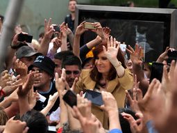 Cristina Kirchner en Comodoro Py. Cristina Kirchner en Comodoro Py.