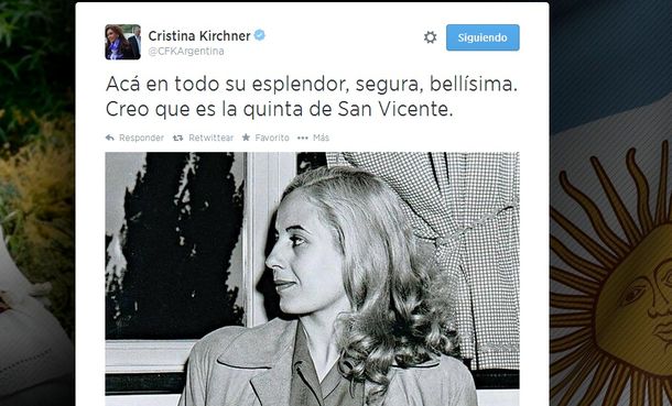 Cristina Kirchner recordó a Evita: Nunca se fue