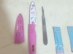 Estos son los elementos que se le secuestraron a la agresora Estos son los elementos que se le secuestraron a la agresora