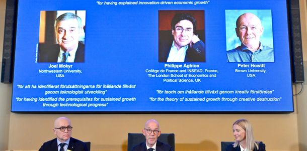 El Nobel de Economía 2025 premió la teoría de la innovación como motor del progreso mundial