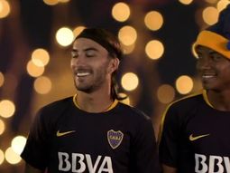 Los colombianos de Boca se divirtieron grabando el video Los colombianos de Boca se divirtieron grabando el video